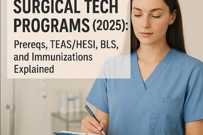 Requirements for surgical tech programs